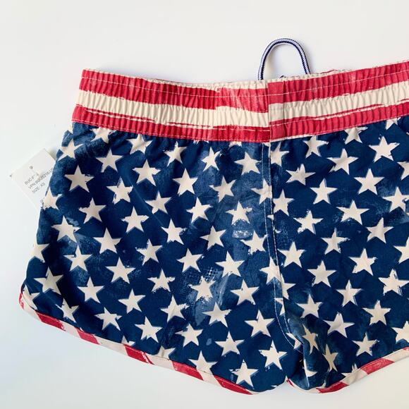 Buc-ee's Red White and Blue Stars and Striped Mini Shorts Women's size XS NWT - Picture 6 of 11
